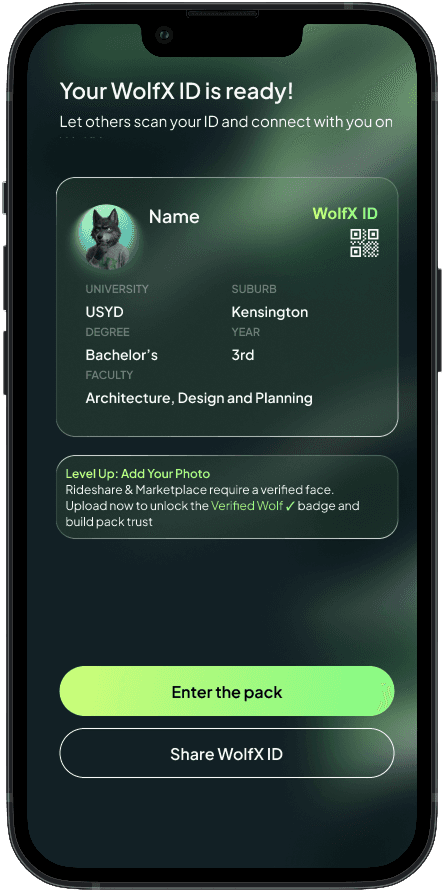 WolfX app preview